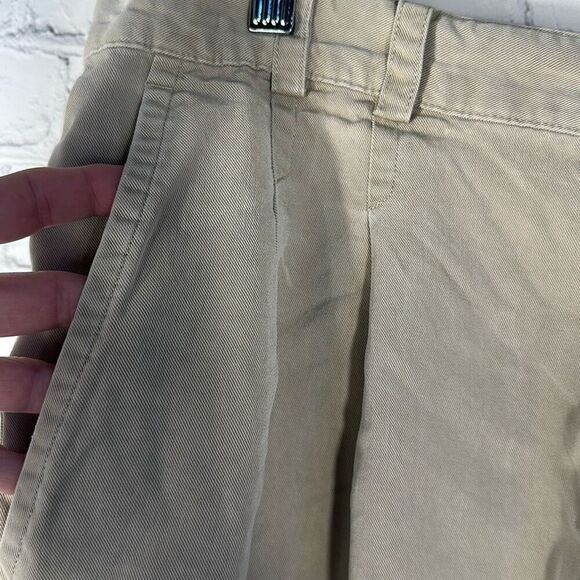 Tori Richard Mens 100% Tencel Pleated Shorts Khaki Chino Honolulu size 34 - Picture 2 of 8